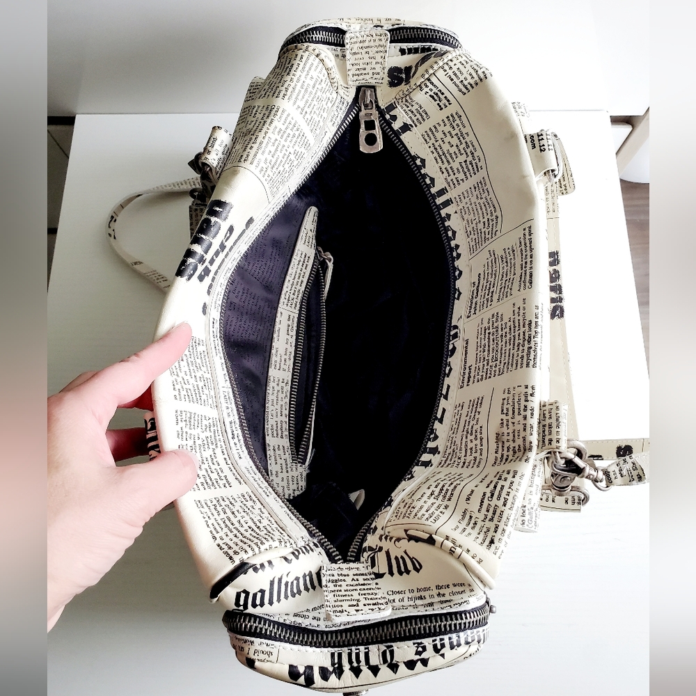 GALLIANO GAZETTE CHUNKY BAG - Picture 10 of 16